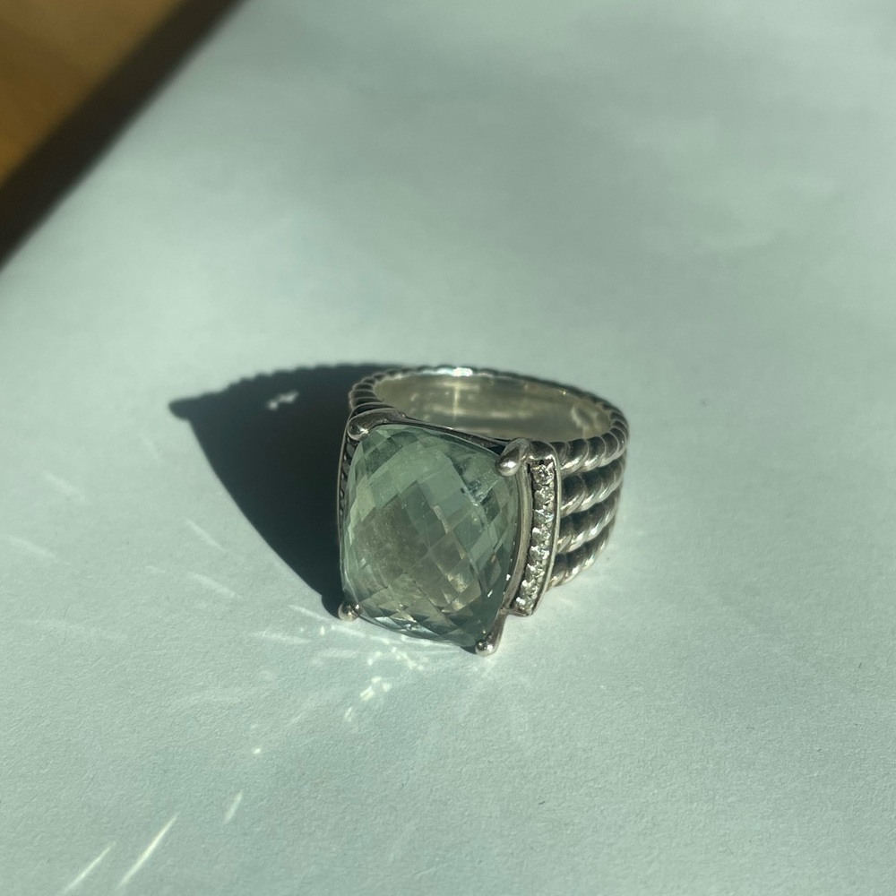 David Yurman Prasiolite Wheaton Ring sz 7
